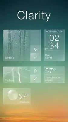 Play Clarity GO Weather Widget Theme