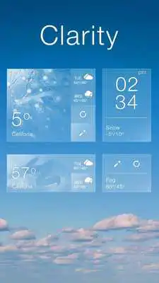 Play Clarity GO Weather Widget Theme