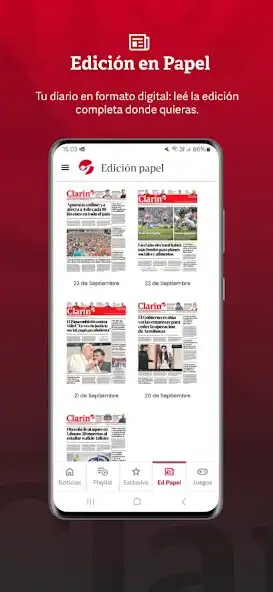 Play Clarín as an online game Clarín with UptoPlay