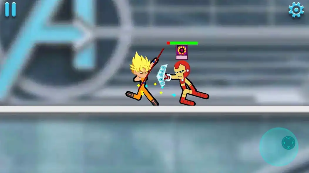 Play Clash of Stickman: Fight Game as an online game Clash of Stickman: Fight Game with UptoPlay