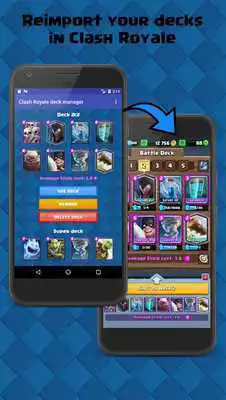 Play Clash Royale deck manager