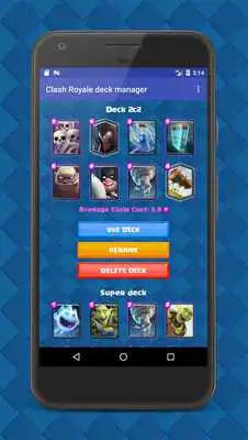 Play Clash Royale deck manager