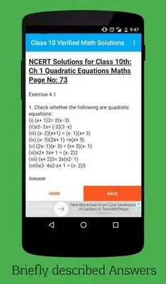 Class 10th Maths Solutions NCERT online game with UptoPlay