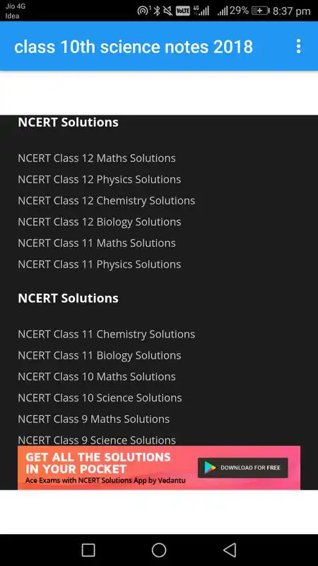 Play Class 10th Science Notes 2018