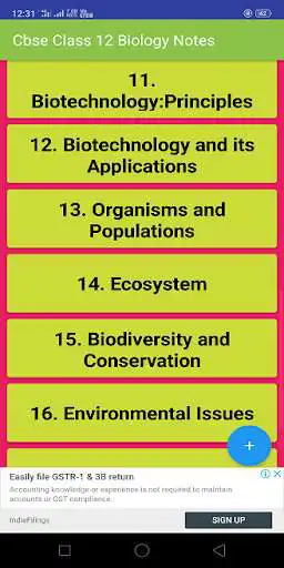 Play Class 12 Biology Notes & Study Materials 2019-20  and enjoy Class 12 Biology Notes & Study Materials 2019-20 with UptoPlay