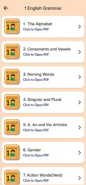 Play Class 1 English Grammar Book as an online game Class 1 English Grammar Book with UptoPlay