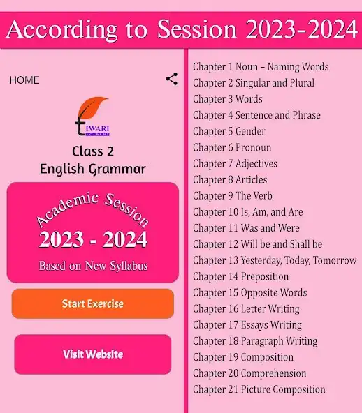 Play Class 2 English Grammar Book  and enjoy Class 2 English Grammar Book with UptoPlay