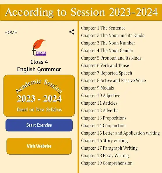 Play Class 4 English Grammar Book  and enjoy Class 4 English Grammar Book with UptoPlay