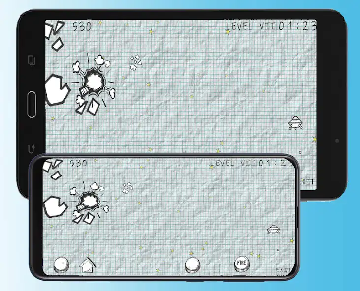 Play Classic Arcade Sketched Asteroids as an online game Classic Arcade Sketched Asteroids with UptoPlay