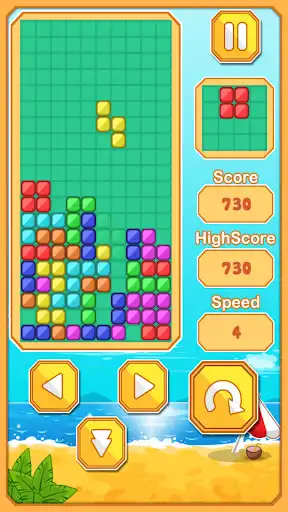Classic Block Falling online game with UptoPlay