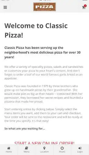 Play Classic Pizza Online Ordering
