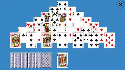 Play Classic Pyramid Solitaire  and enjoy Classic Pyramid Solitaire with UptoPlay