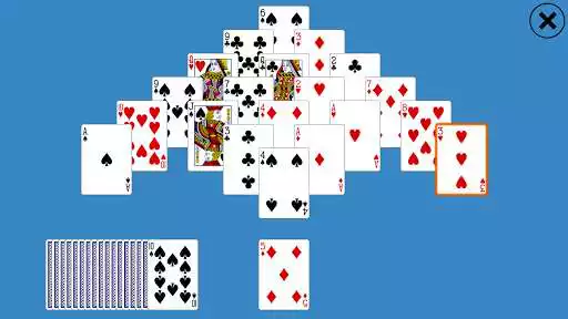 Play Classic Pyramid Solitaire as an online game Classic Pyramid Solitaire with UptoPlay