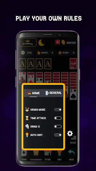 Play Classic Solitaire - Dark Mode as an online game Classic Solitaire - Dark Mode with UptoPlay