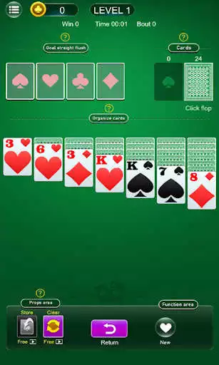 Play Classic Solitaire - Klondike as an online game Classic Solitaire - Klondike with UptoPlay