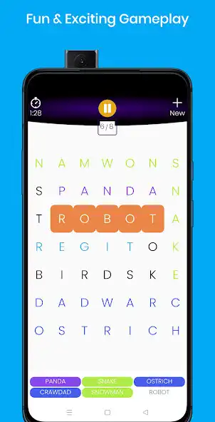 Play Classic Word Search : search w as an online game Classic Word Search : search w with UptoPlay