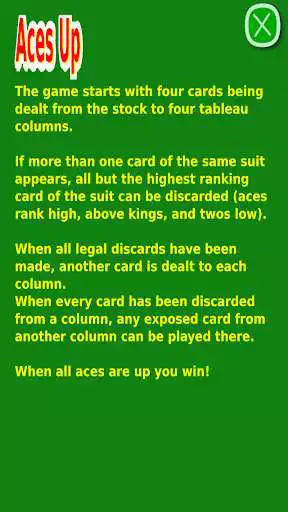 Play Classis Aces Up Solitaire Card Game as an online game Classis Aces Up Solitaire Card Game with UptoPlay