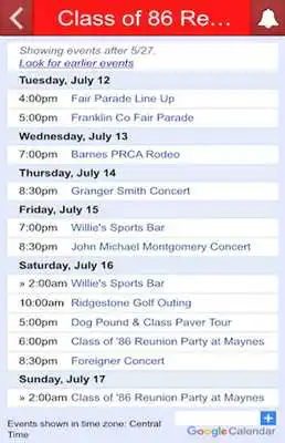 Play Class of 86 Reunion