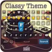 Free play online Classy Emoji Keyboard Theme APK
