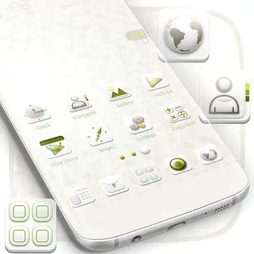 Free play online Classy White Launcher  APK