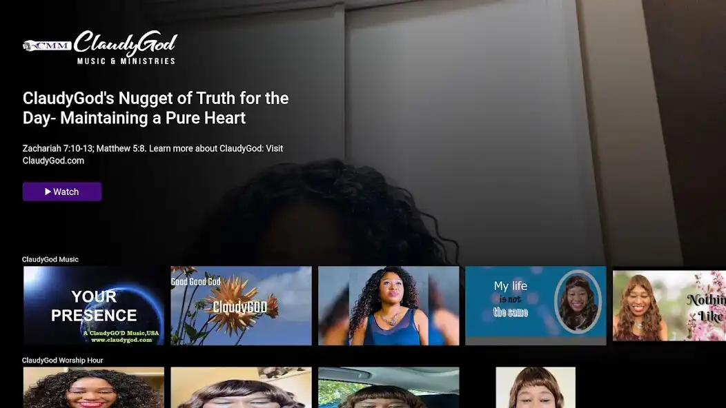 Play ClaudyGod TV  and enjoy ClaudyGod TV with UptoPlay