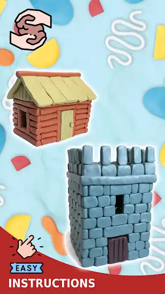 Play Clay 3D : Castle and House Art  and enjoy Clay 3D : Castle and House Art with UptoPlay