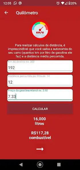 Play Cálculo- gasolina/GNV as an online game Cálculo- gasolina/GNV with UptoPlay