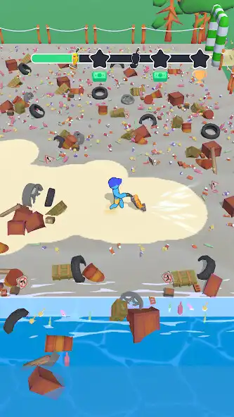 Play Clean The Beach as an online game Clean The Beach with UptoPlay