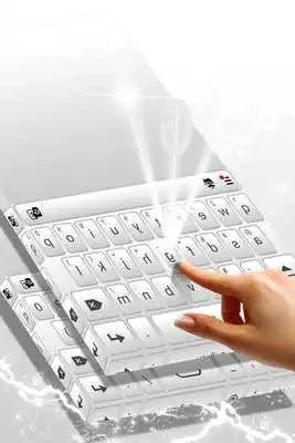 Play Clean White Keyboard Theme