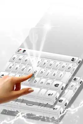 Play Clean White Keyboard Theme