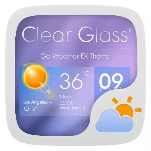 Free play online Clear Glass. GO Weather EX Theme  APK