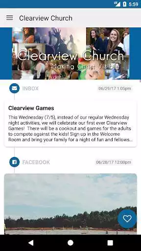 Play Clearview Church App as an online game Clearview Church App with UptoPlay