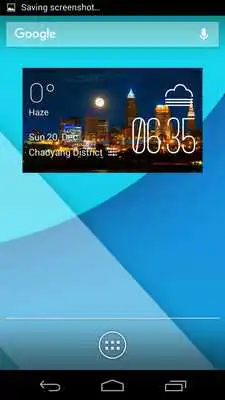 Play Cleveland weather widget/clock