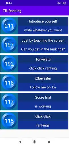 Play Click Click Ranking as an online game online Click Click Ranking with UptoPlay com.tonvelettilove.tikrankingk Play Click Click Ranking as an online game Click Click Ranking with UptoPlay