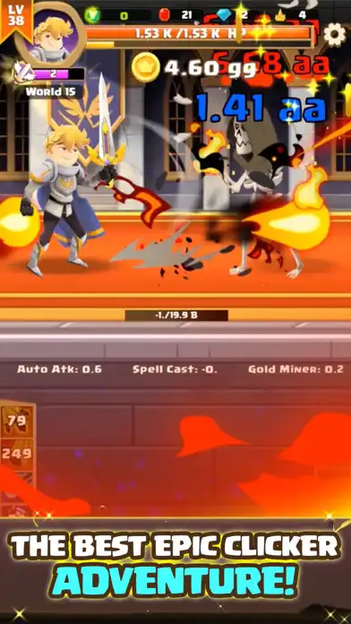 Play Clicker Knight as an online game Clicker Knight with UptoPlay