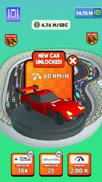 Play Clicker Racing 3D as an online game Clicker Racing 3D with UptoPlay