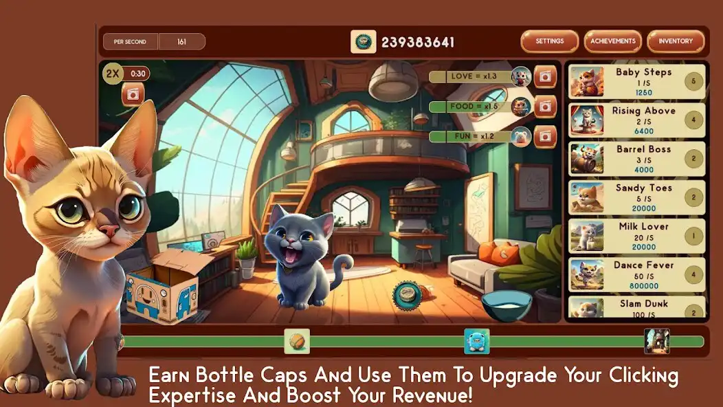 Play Clicky Cats - Idle Clicker  and enjoy Clicky Cats - Idle Clicker with UptoPlay