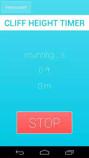 Play Cliff Height Timer as an online game Cliff Height Timer with UptoPlay