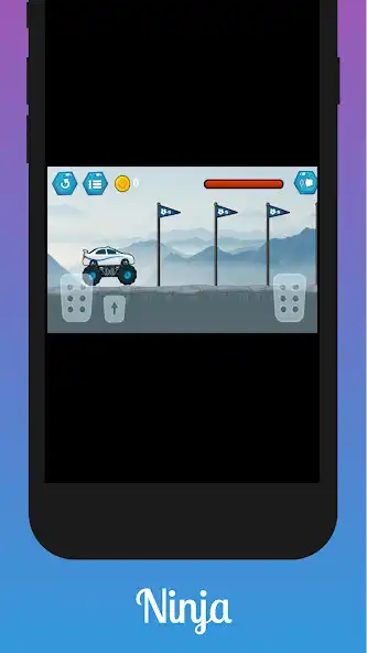 Play Climbing Ninja Jeep as an online game Climbing Ninja Jeep with UptoPlay