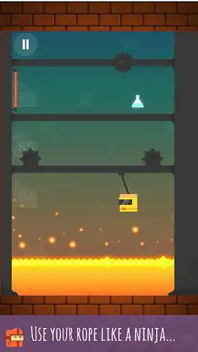 Play Climb Up - Ninja Rope as an online game Climb Up - Ninja Rope with UptoPlay