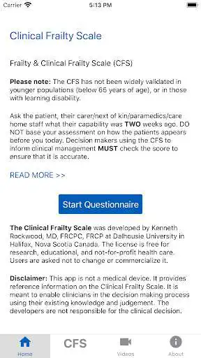 Play Clinical Frailty Scale  and enjoy Clinical Frailty Scale with UptoPlay