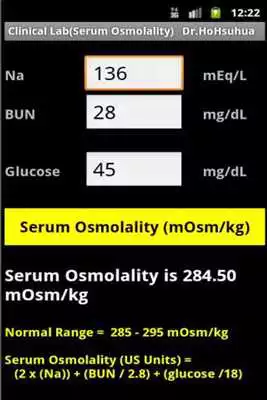 Play Clinical Lab ( Osmolality )
