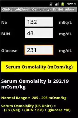 Play Clinical Lab ( Osmolality )