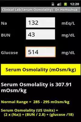 Play Clinical Lab ( Osmolality )