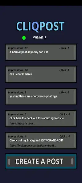 Play Cliqpost: Anonymous Postings  and enjoy Cliqpost: Anonymous Postings with UptoPlay