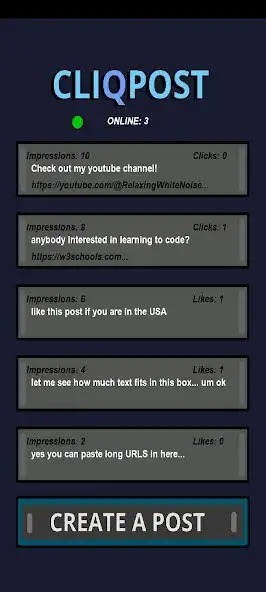Play Cliqpost: Anonymous Postings as an online game Cliqpost: Anonymous Postings with UptoPlay