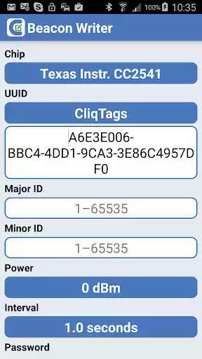 Play CliqTags Beacon Writer  and enjoy CliqTags Beacon Writer with UptoPlay