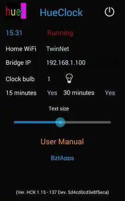 Play Clock for Philips Hue