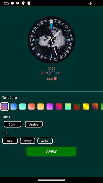 Play Clock Lock App Screen as an online game Clock Lock App Screen with UptoPlay