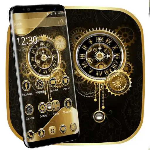 Free play online Clock Luxury Gold Theme APK Free play online Clock Luxury Gold Theme APK